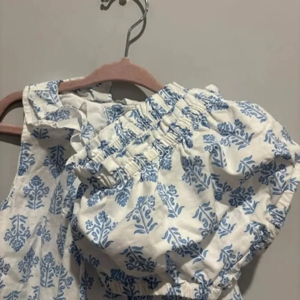 Hope & Henry Baby Organic Ruffle Collar Dress and Bloomer Set 12-18 mo